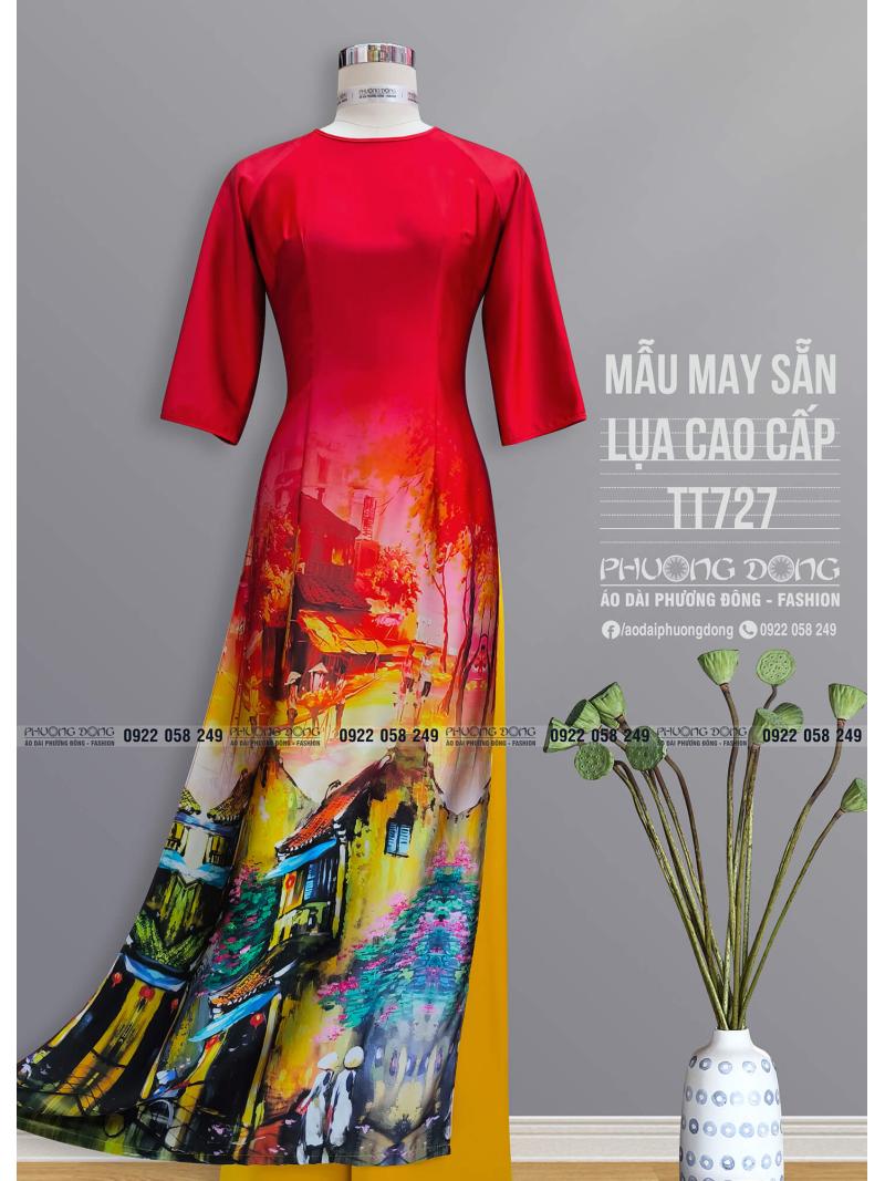 Áo Dài Truyền Thống Lụa Cao Cấp TT727